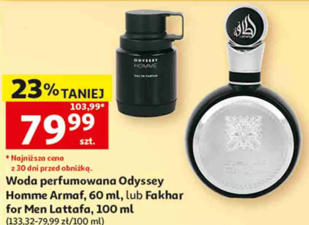 Woda perfumowana Odyssey Homme Armaf lub Fakhar for Men Lattafa