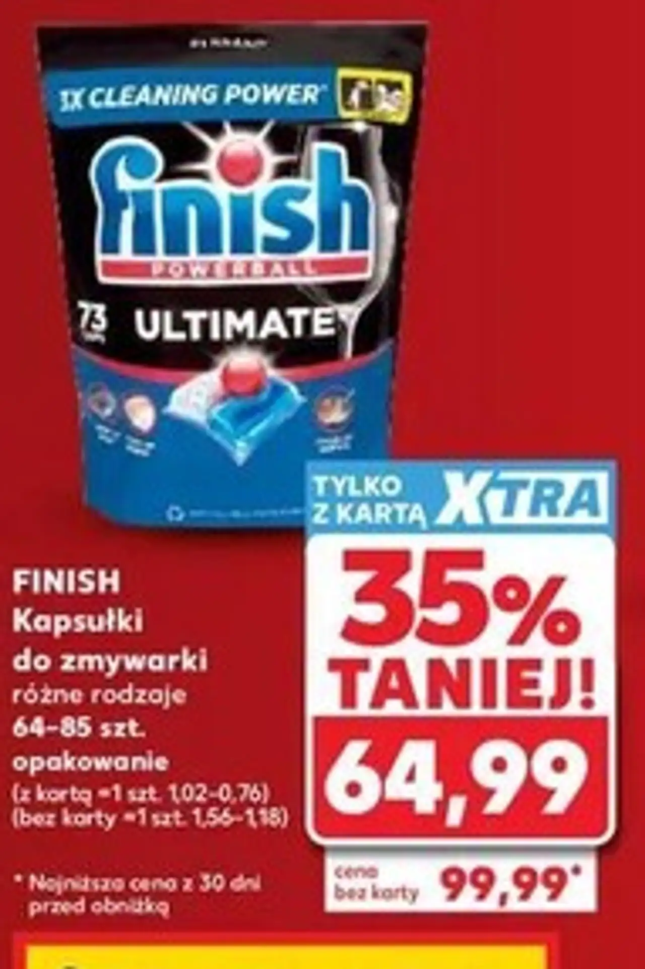 Finish Kapsułki do zmywarki różne rodzaje 64-85 szt. opakowanie
