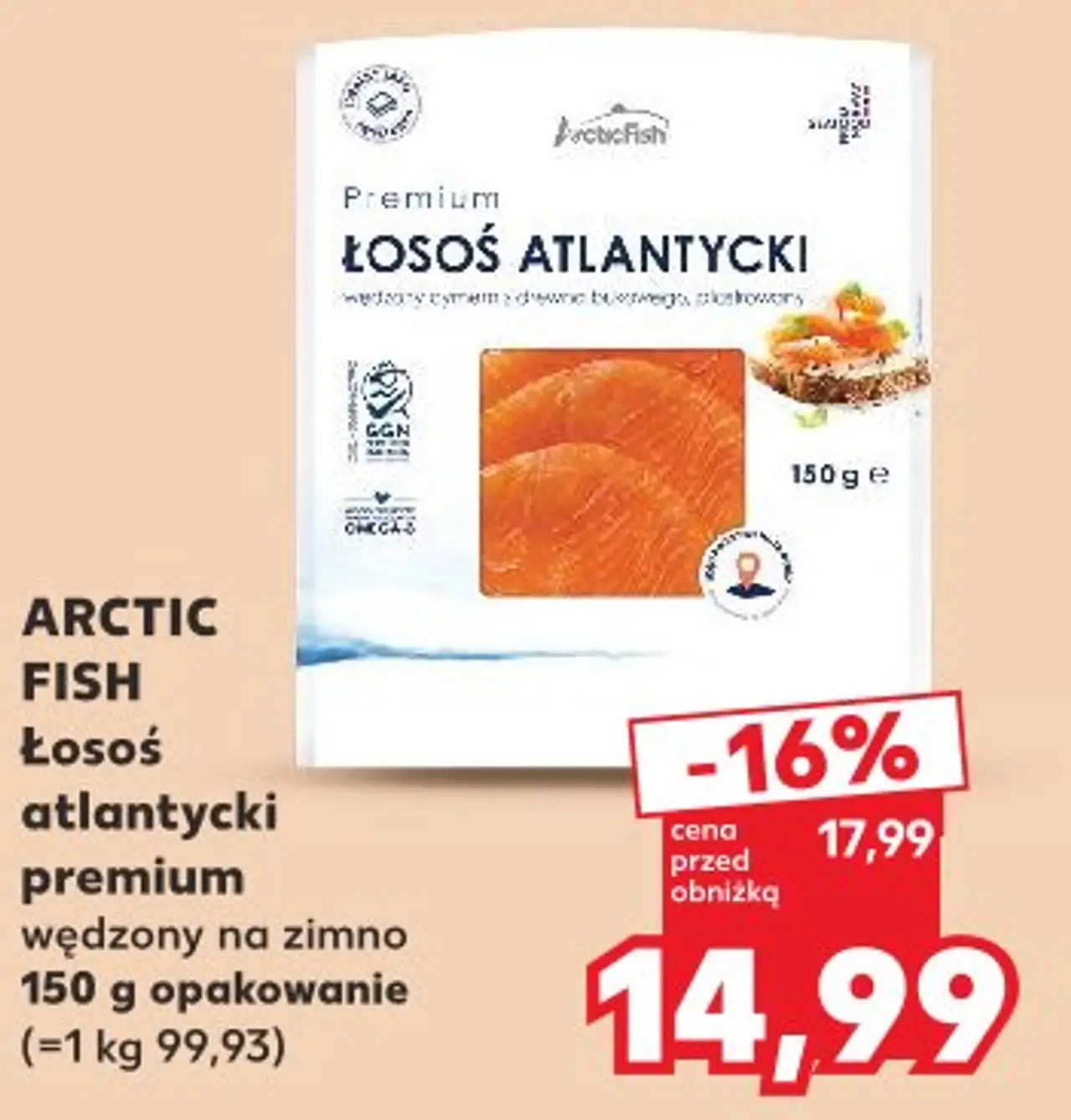 ARCTIC FISH Łosoś atlantycki premium wędzony na zimno
