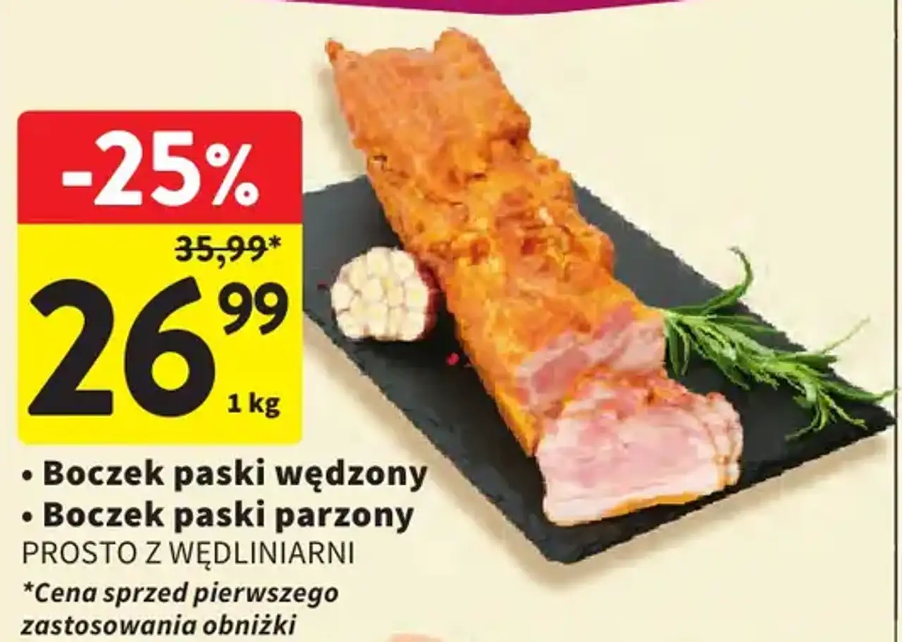Boczek paski wędzony / Boczek paski parzony PROSTO Z WĘDLINIARNI