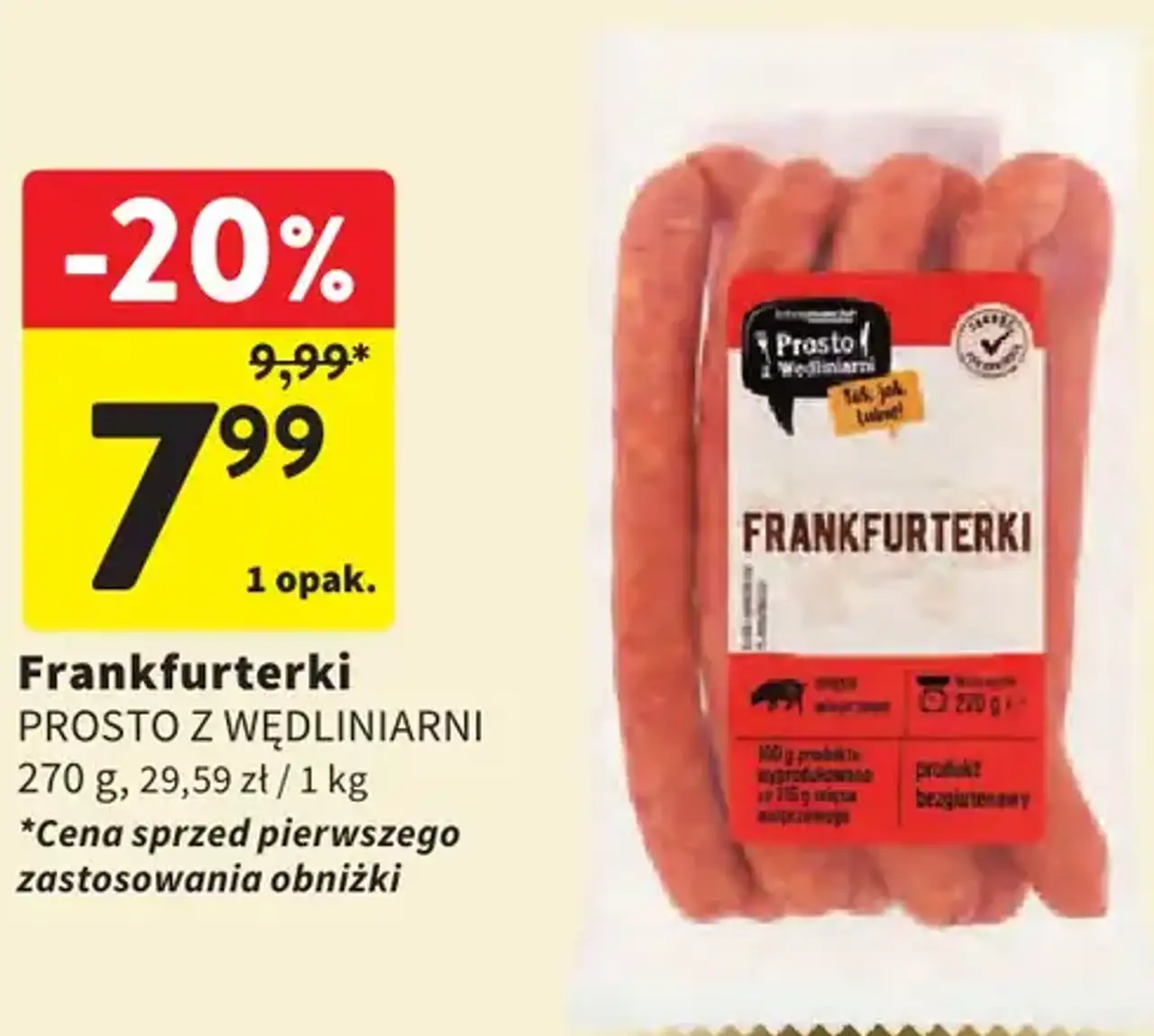 Frankfurterki Prosto z Wędliniarni
