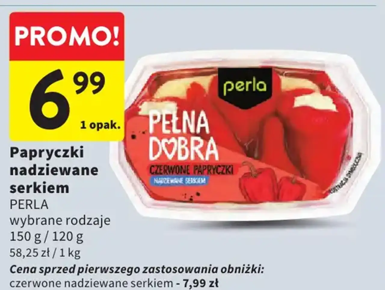 Papryczki nadziewane serkiem Perla Pełna Dobra