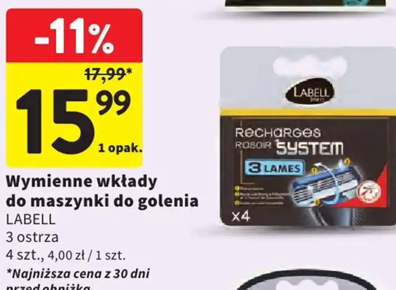 Wymienne wkłady do maszynki do golenia LABELL