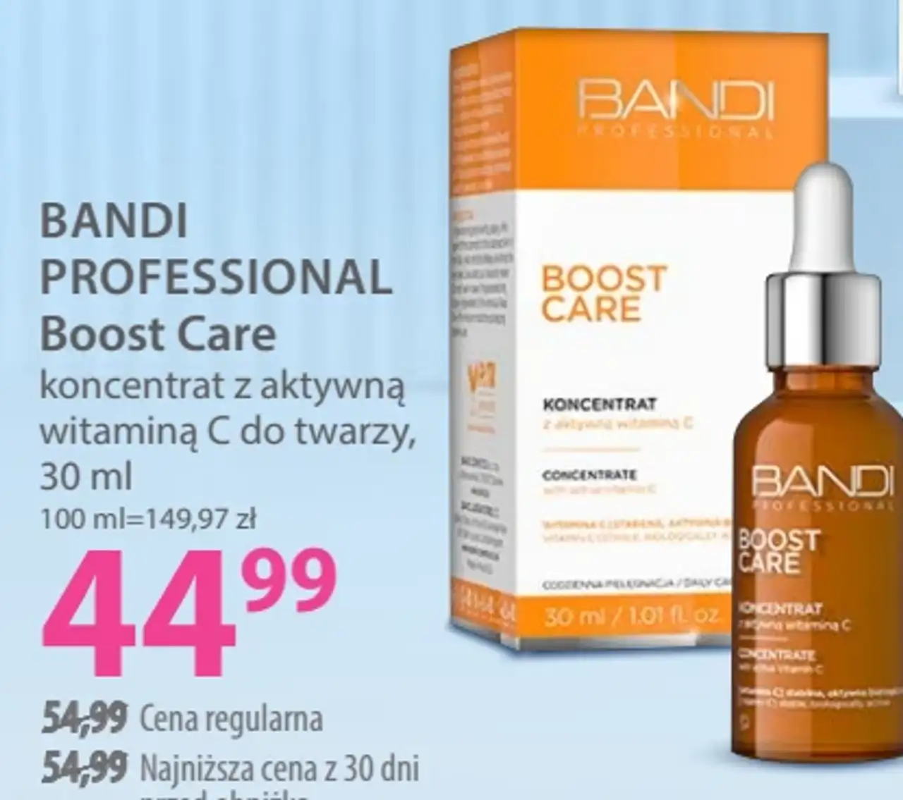 BANDI PROFESSIONAL Boost Care koncentrat z aktywną witaminą C do twarzy