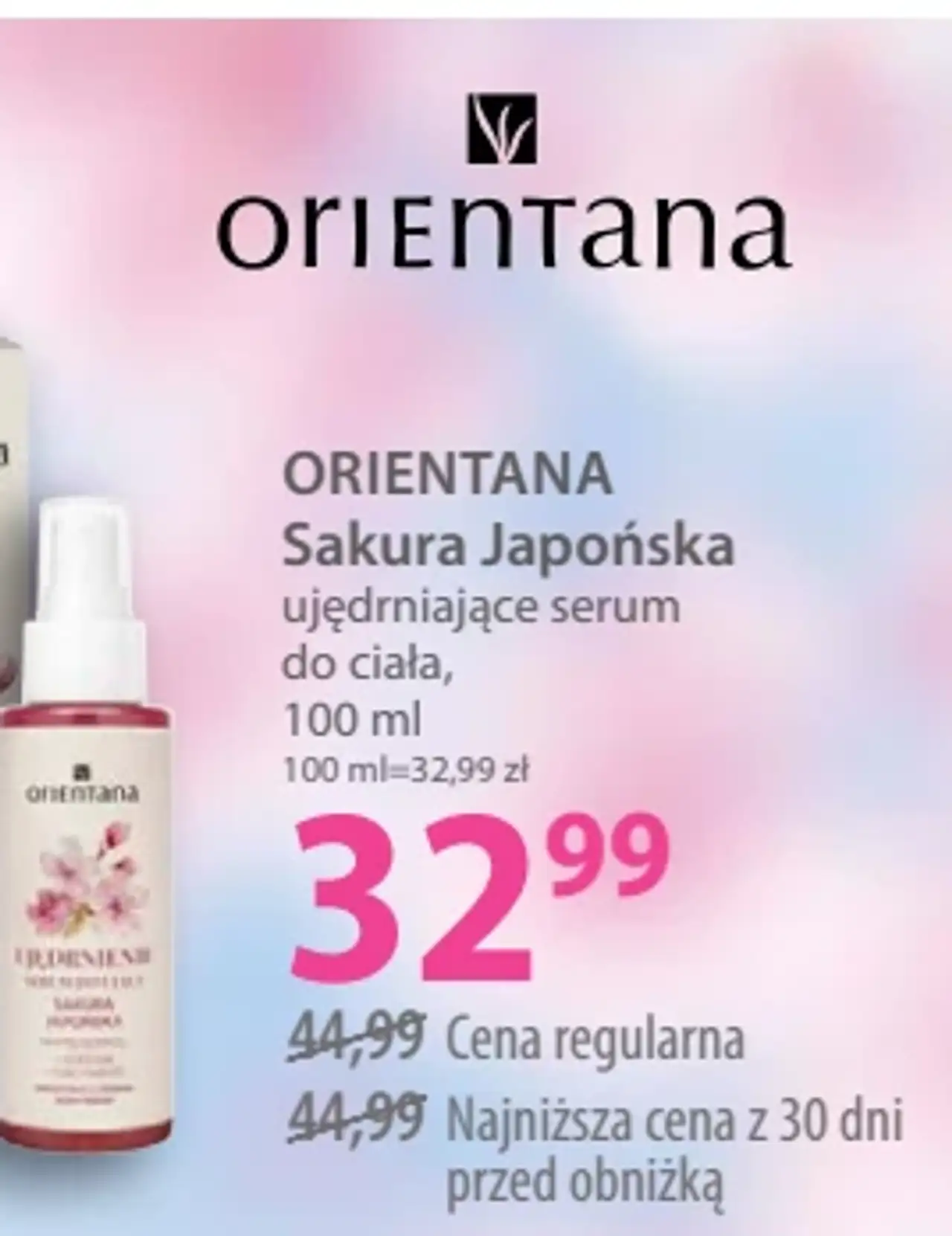 ORIENTANA Sakura Japońska ujędrniające serum do ciała