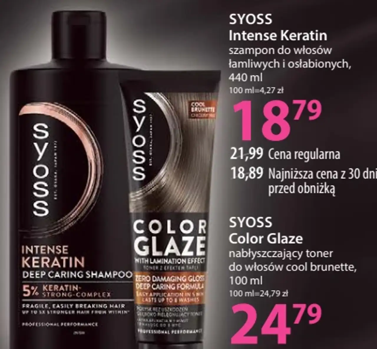 Syoss Intense Keratin szampon do włosów łamliwych i osłabionych