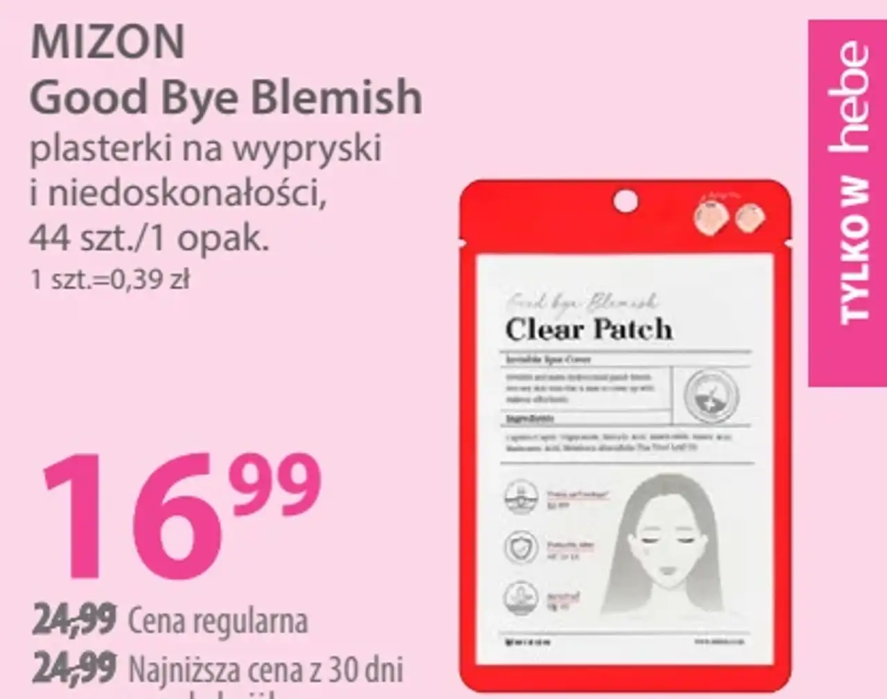 MIZON Good Bye Blemish plasterki na wypryski i niedoskonałości