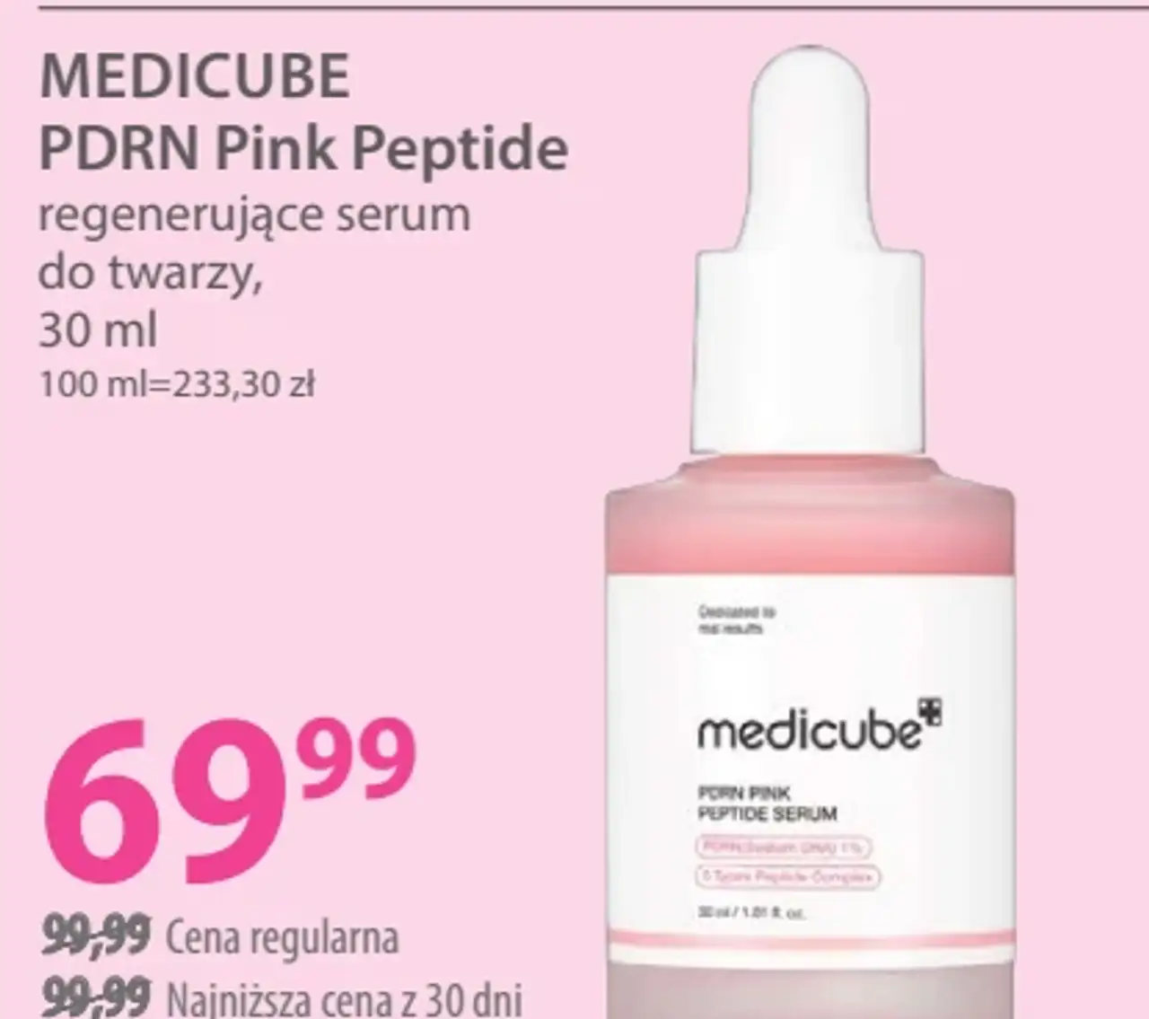 MEDICUBE PDRN Pink Peptide regenerujące serum do twarzy