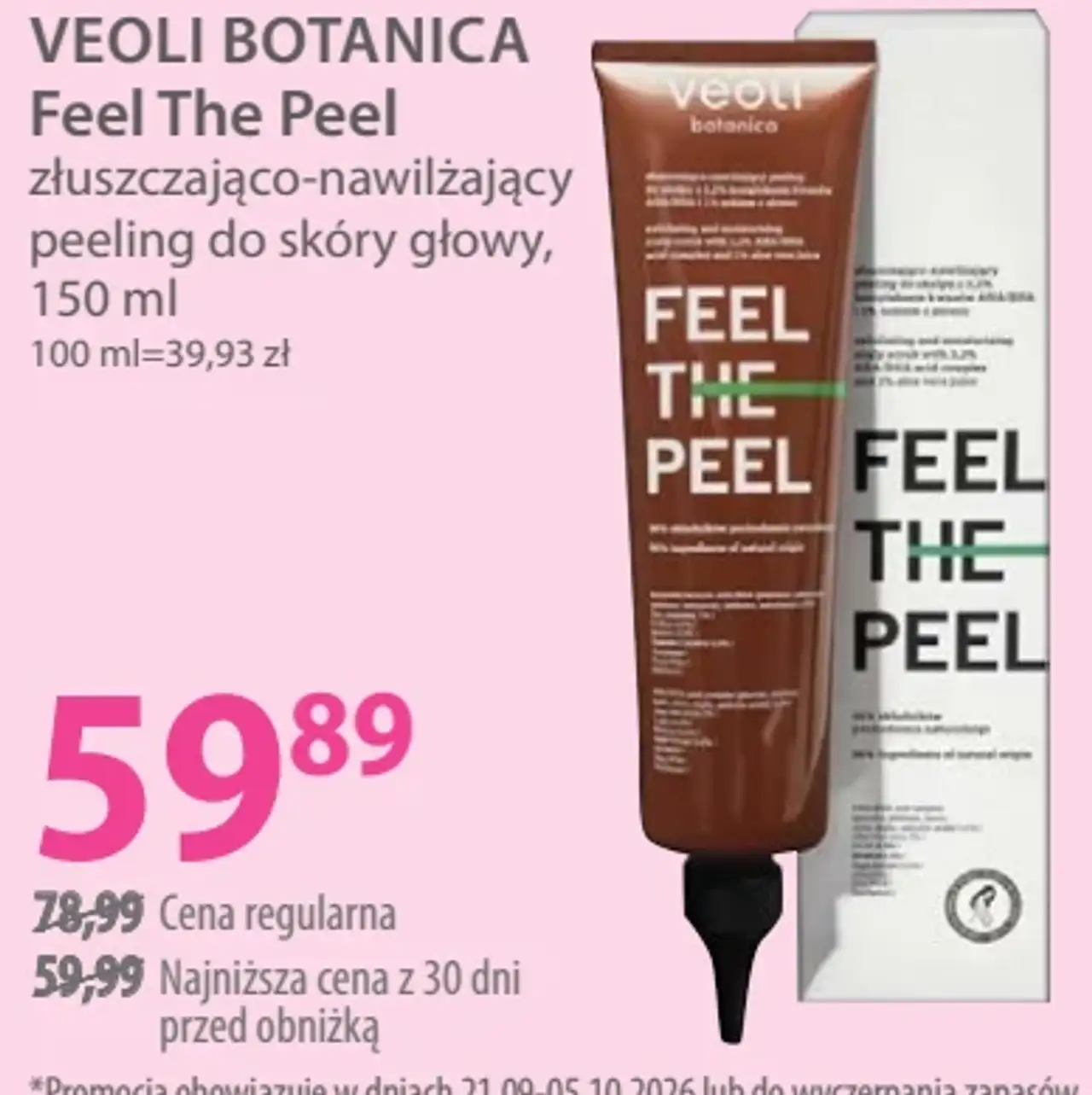 VEOLI BOTANICA Feel The Peel złuszczająco-nawilżający peeling do skóry głowy