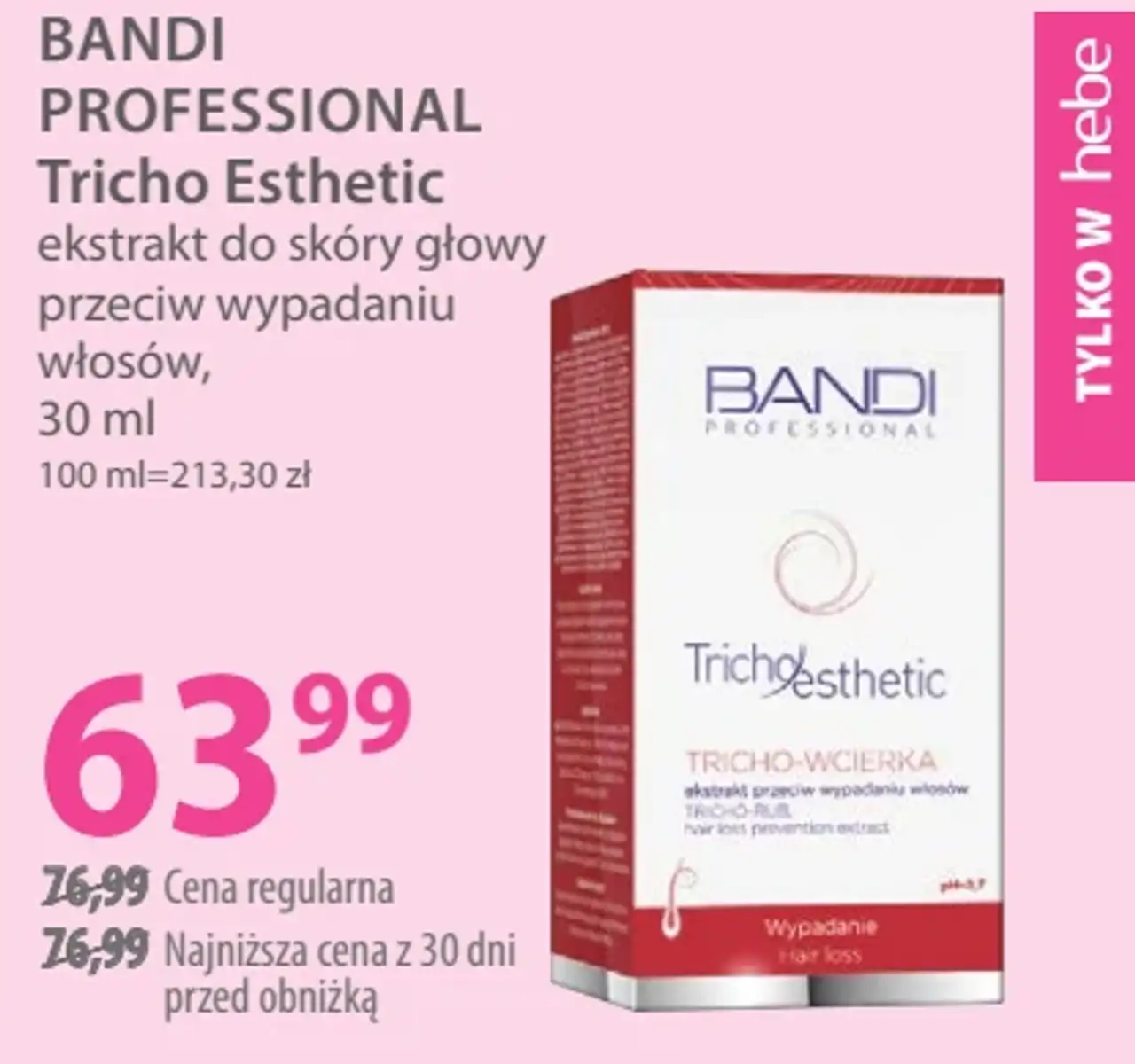 BANDI PROFESSIONAL Tricho Esthetic ekstrakt do skóry głowy przeciw wypadaniu włosów