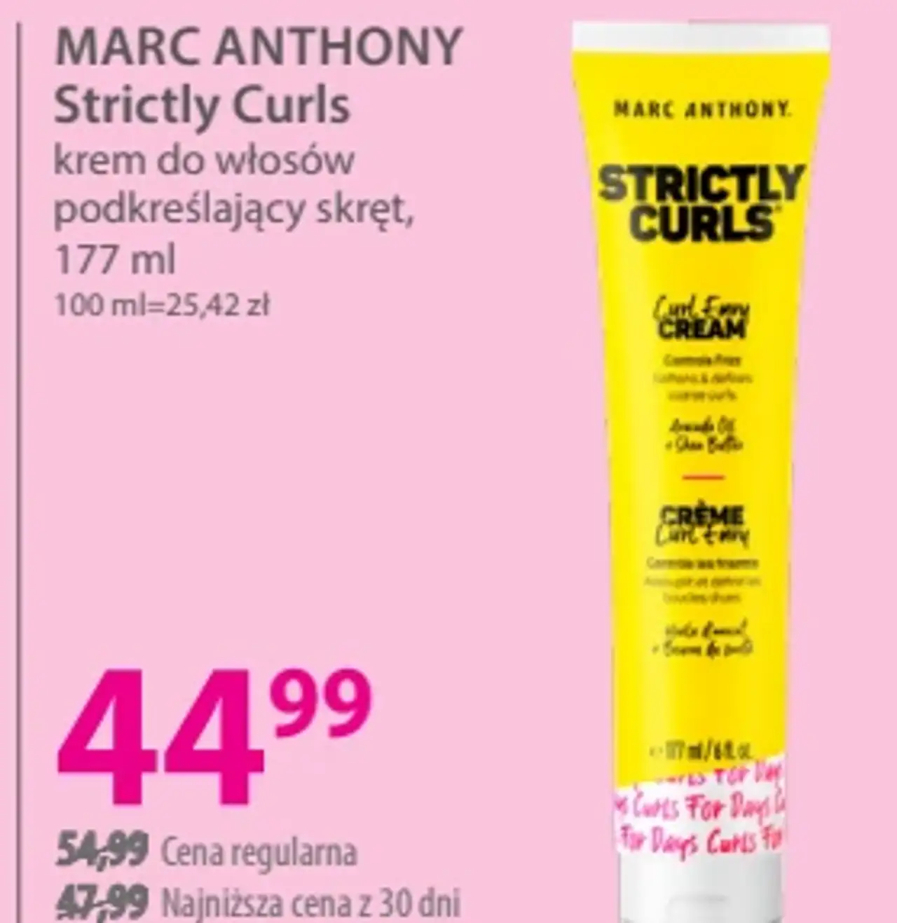 Marc Anthony Strictly Curls Krem do włosów podkreślający skręt