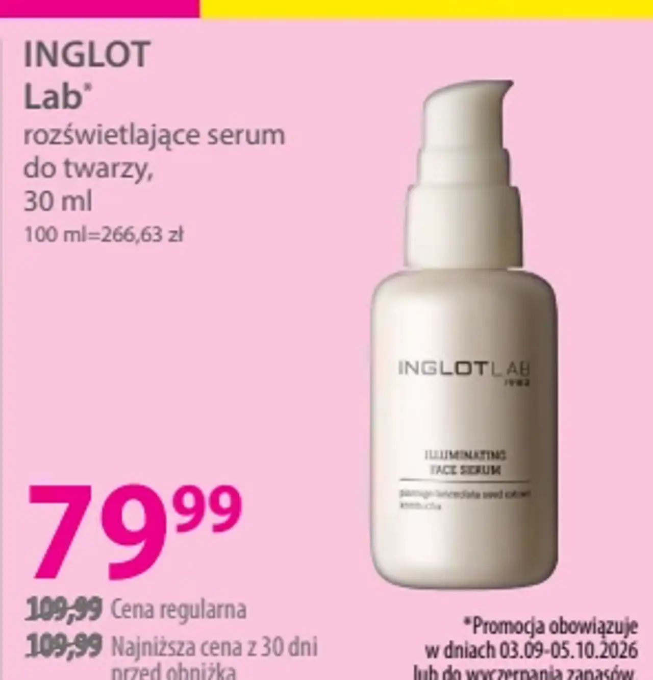 Inglot Lab Rozświetlające serum do twarzy