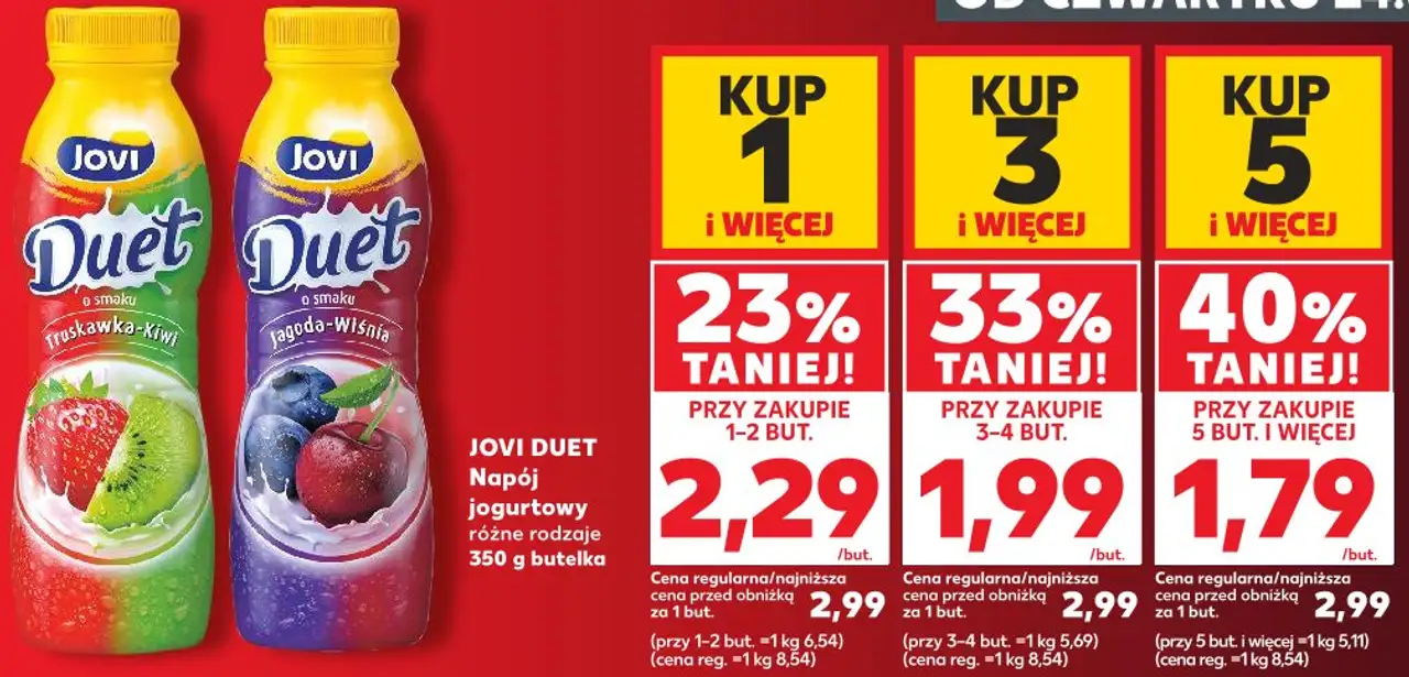 Jovi Duet Napój jogurtowy różne rodzaje
