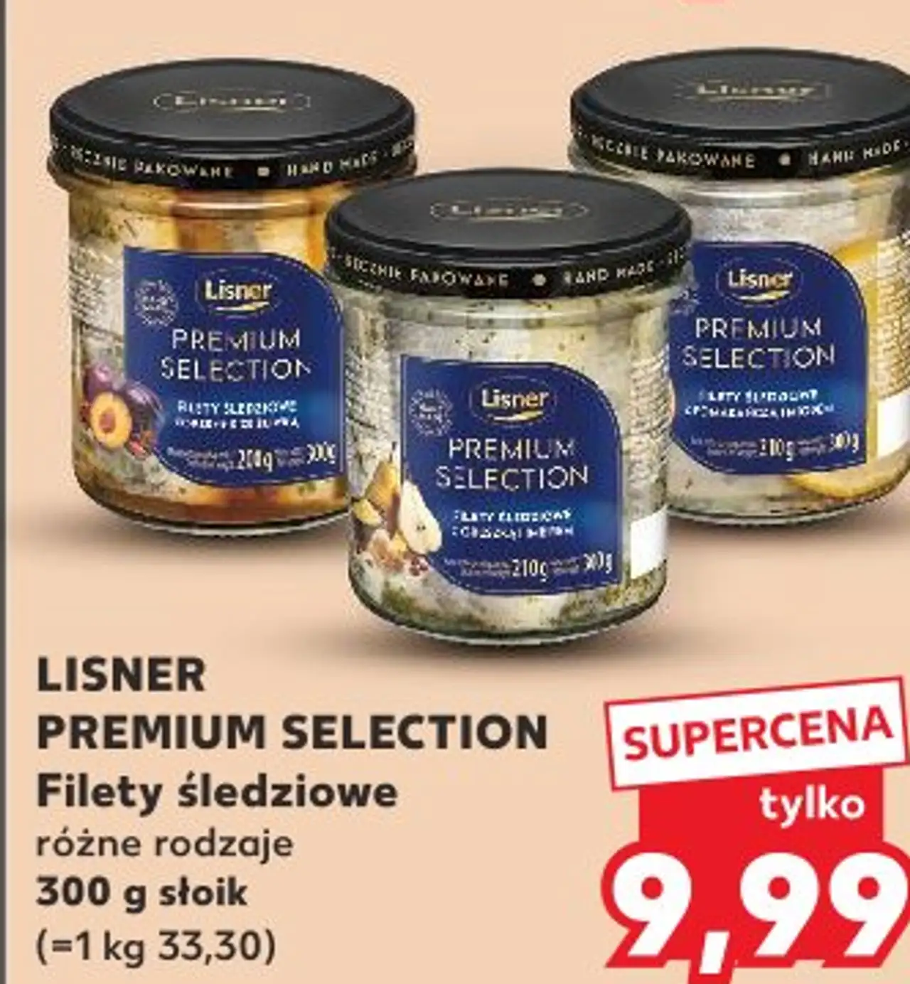 LISNER PREMIUM SELECTION Filety śledziowe różne rodzaje
