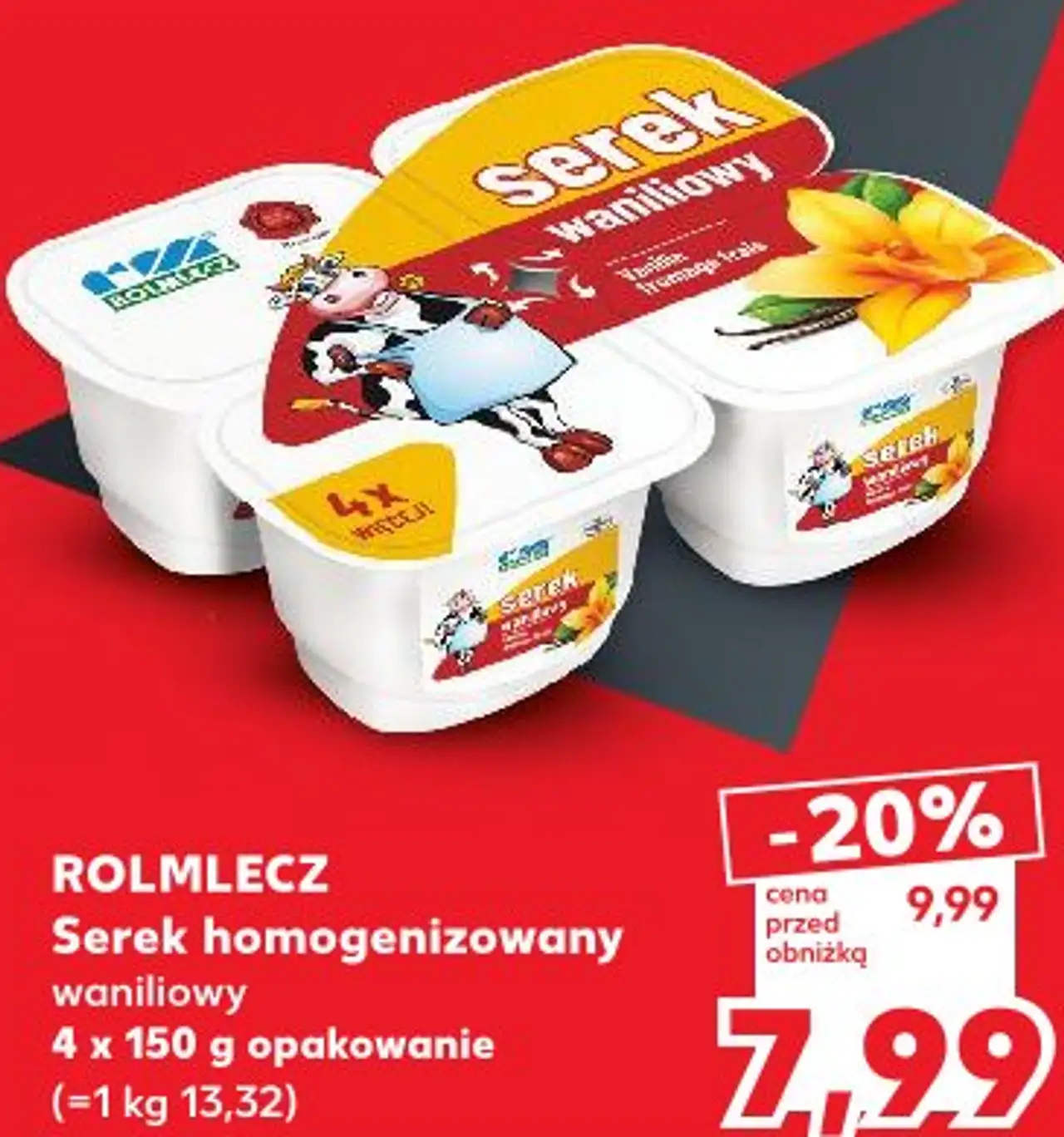 Rolmlecz Serek homogenizowany waniliowy