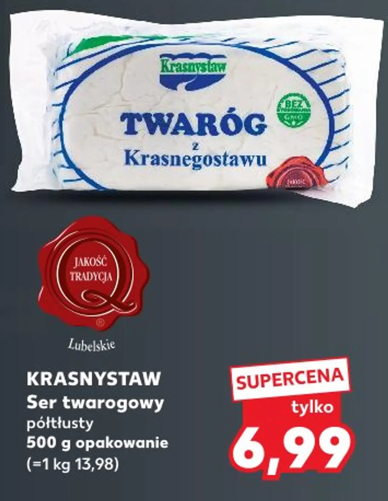 Ser twarogowy półtłusty Krasnystaw Twaróg z Krasnegostawu
