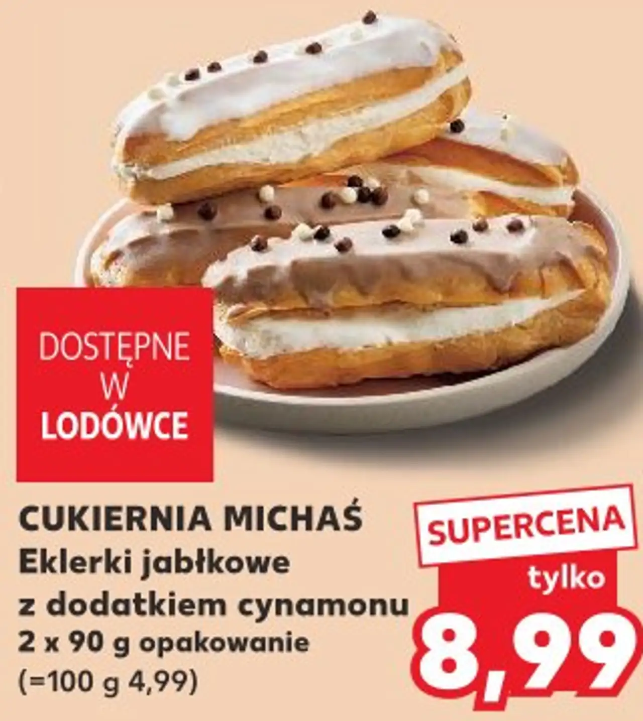 CUKIERNIA MICHAŚ Eklerki jabłkowe z dodatkiem cynamonu