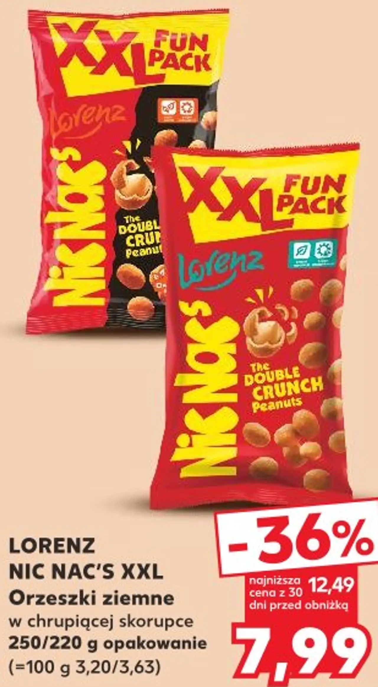 Lorenz Nic Nac's XXL Orzeszki ziemne w chrupiącej skorupce
