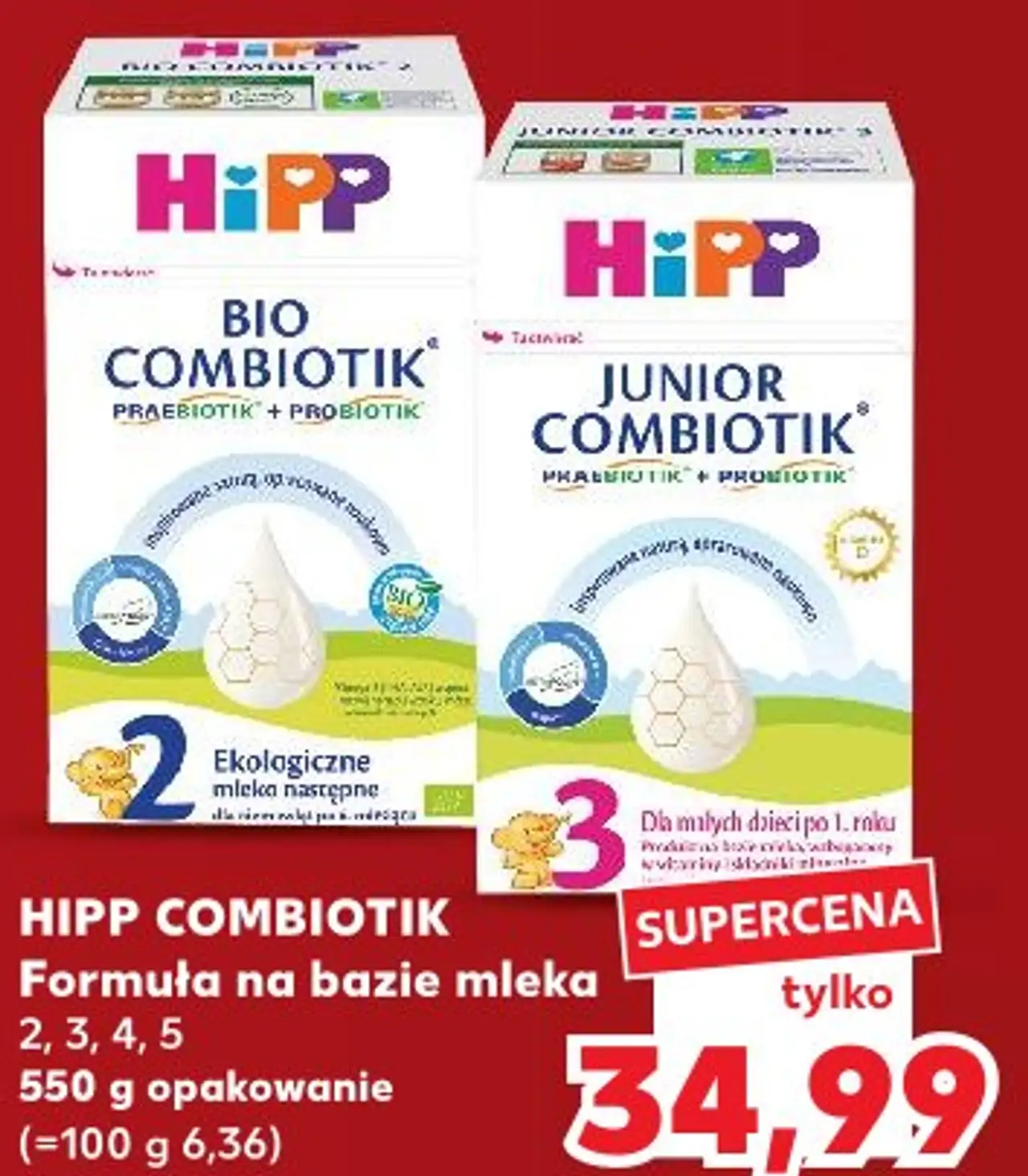 HiPP Combiotik Formuła na bazie mleka 2, 3, 4, 5