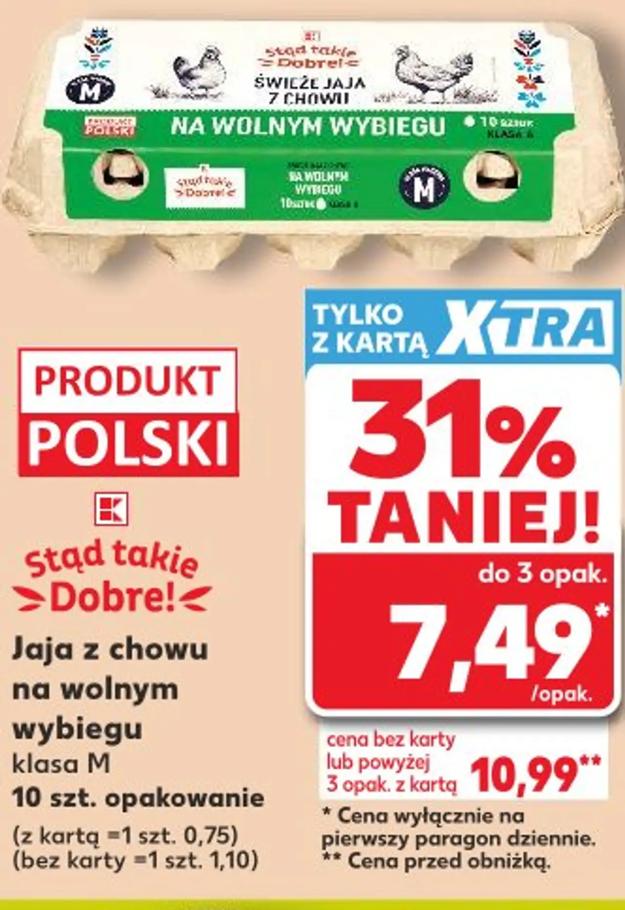 Stąd takie Dobre! Jaja z chowu na wolnym wybiegu klasa M
