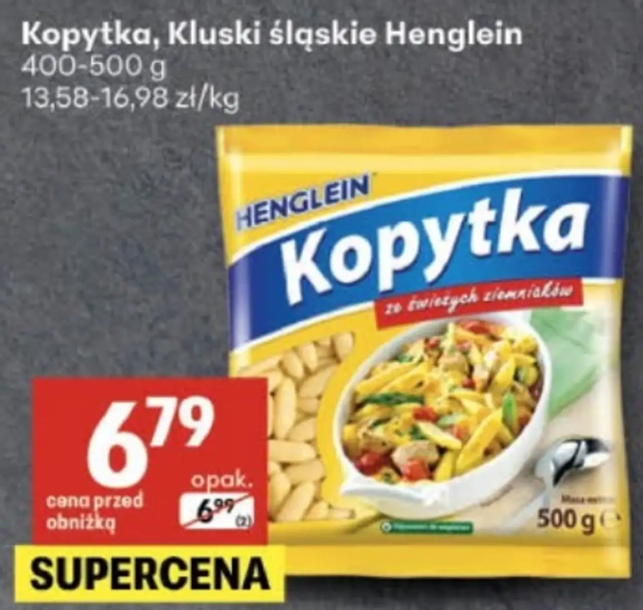 Kopytka, Kluski śląskie Henglein