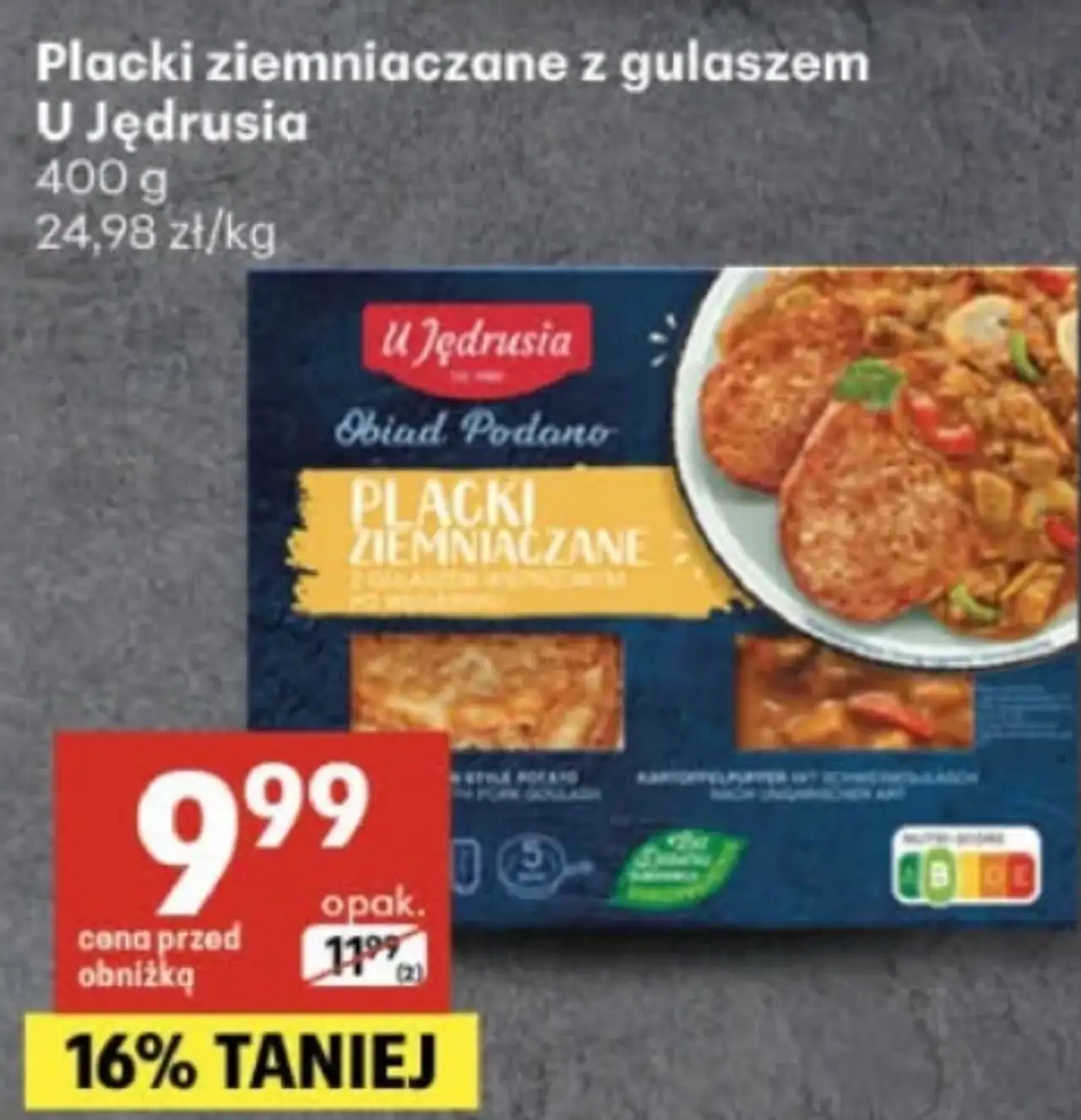 Placki ziemniaczane z gulaszem U Jędrusia