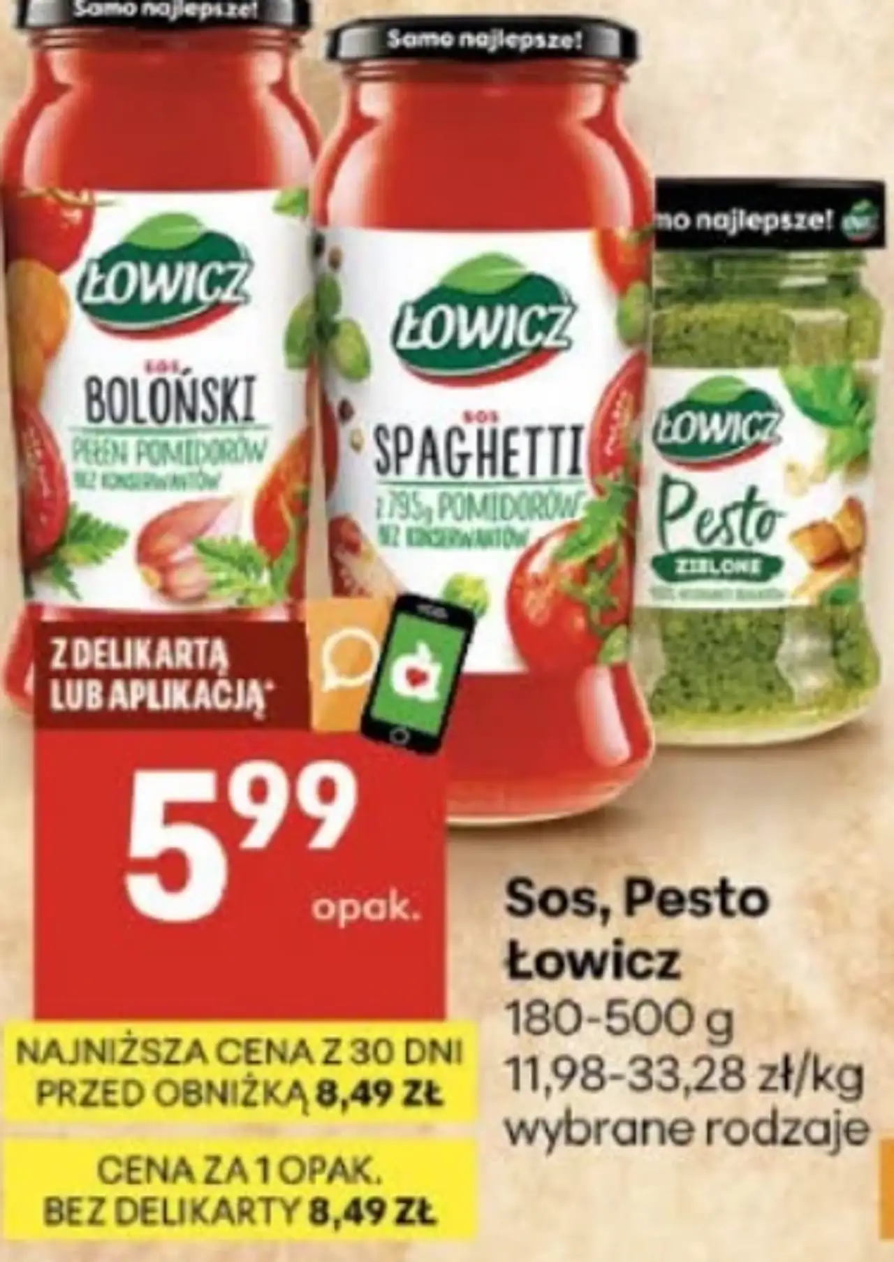 Sos, Pesto Łowicz