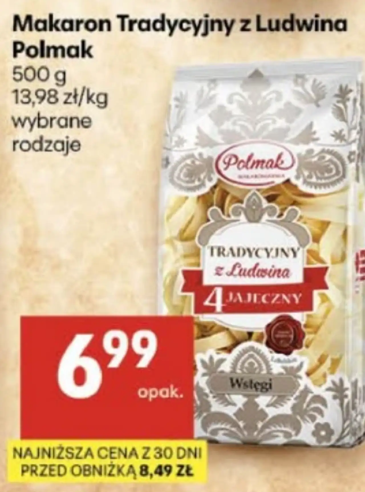 Makaron Tradycyjny z Ludwina Polmak
