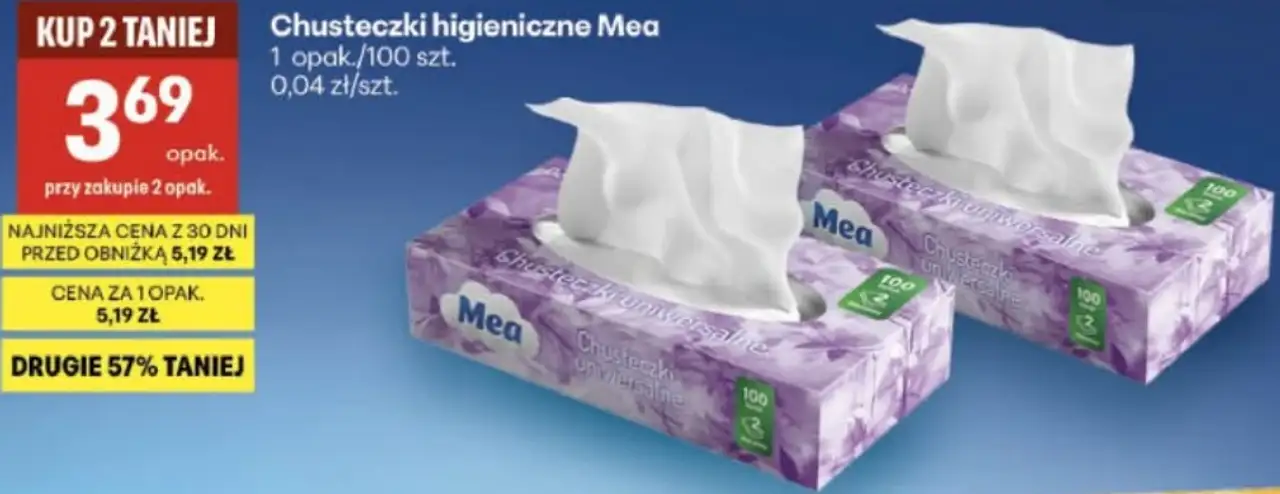 Chusteczki higieniczne Mea