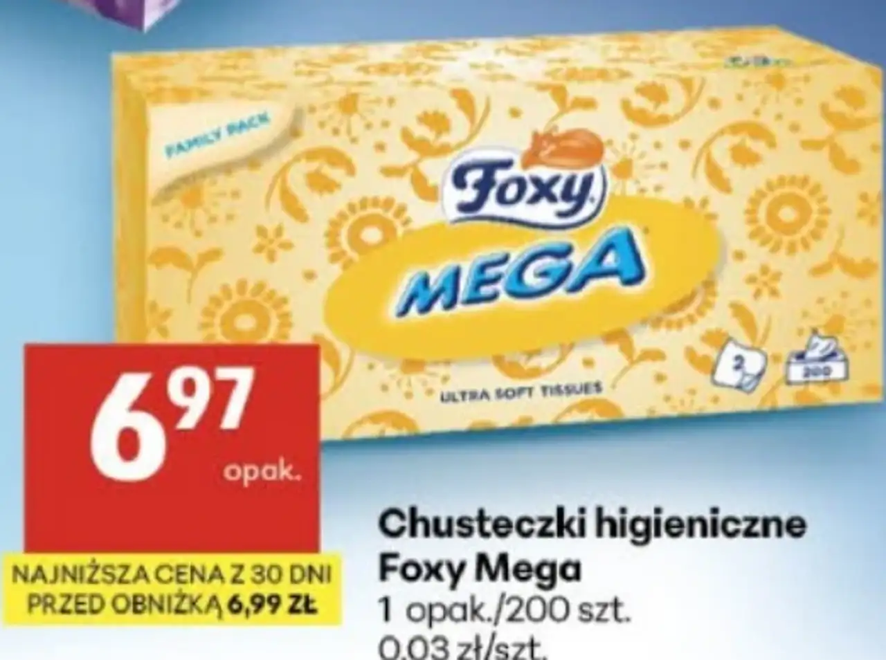 Chusteczki higieniczne Foxy Mega