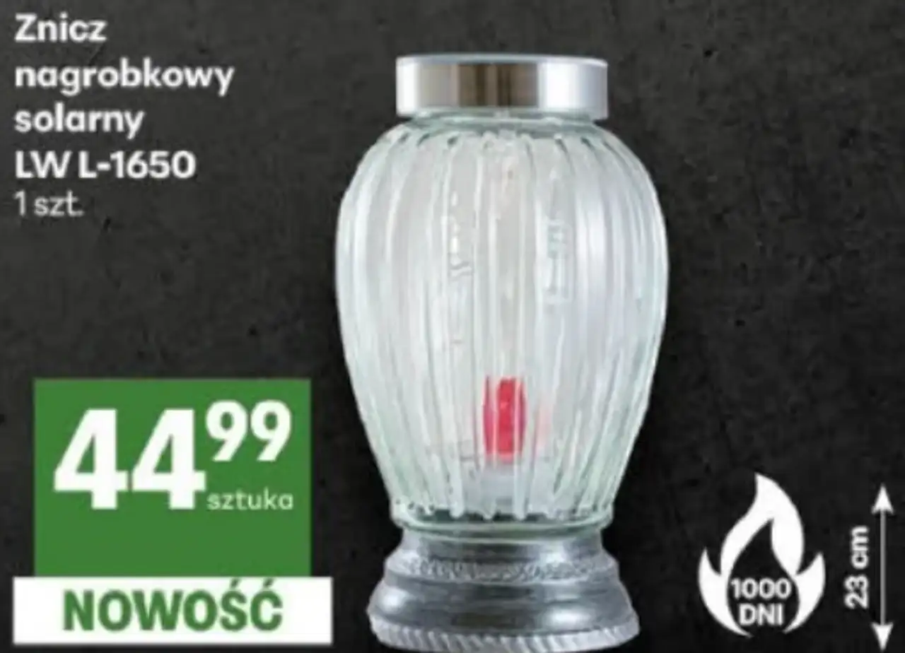 Znicz nagrobkowy solarny LW L-1650