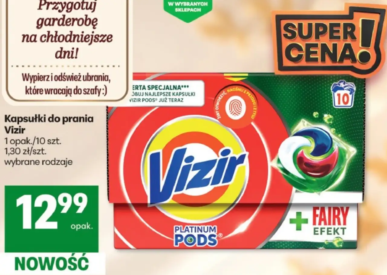 Kapsułki do prania Vizir Platinum Pods