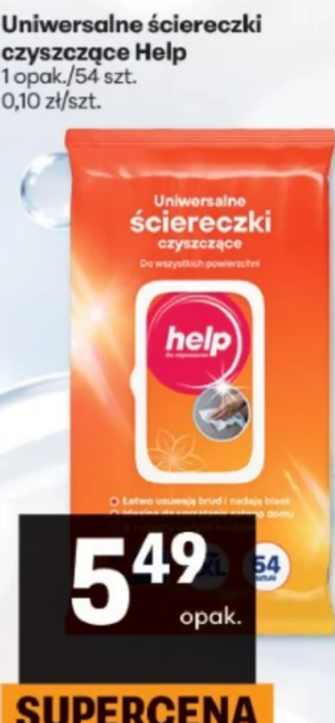 Uniwersalne ściereczki czyszczące Help