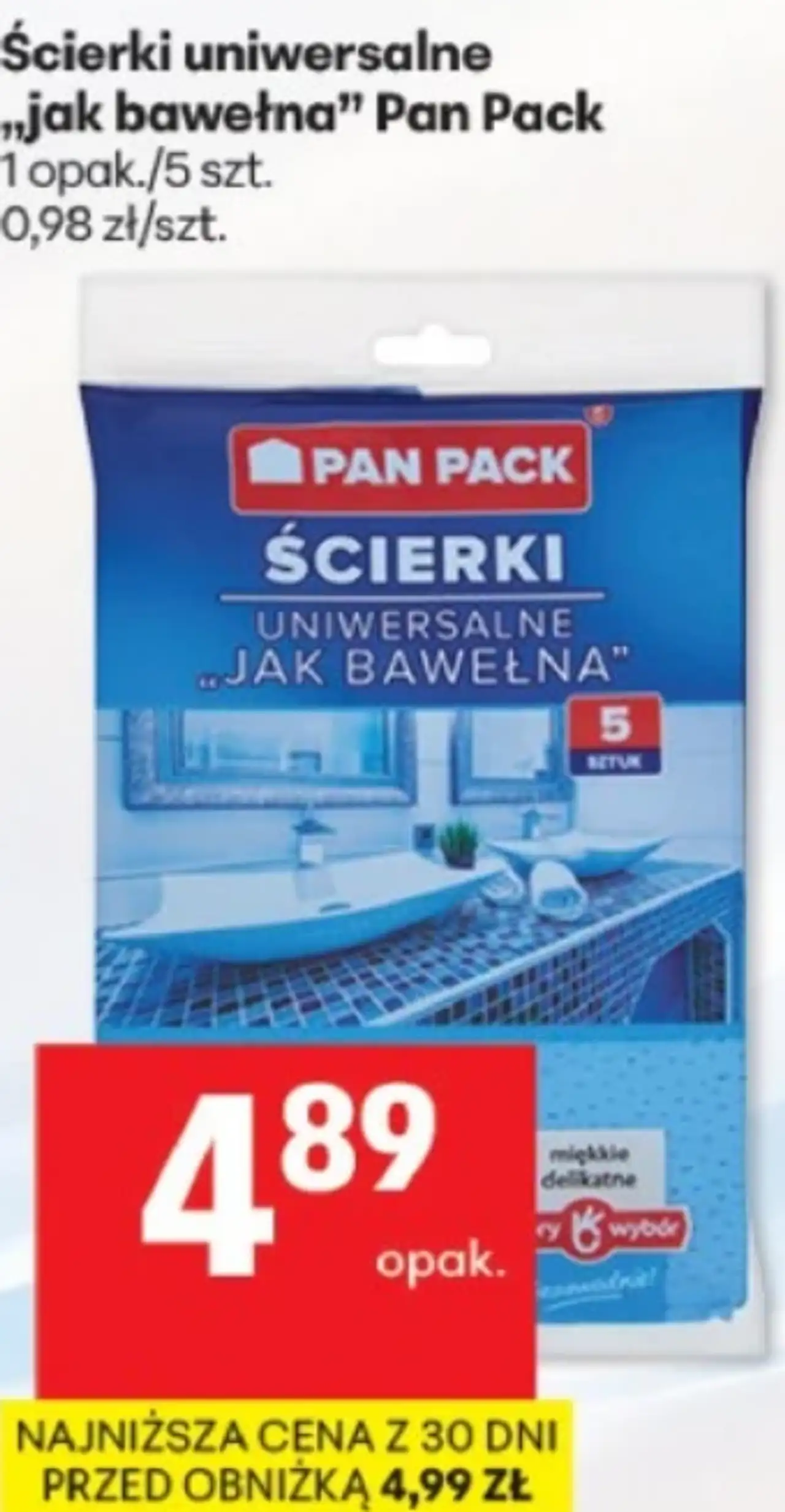 Ścierki uniwersalne „jak bawełna” Pan Pack
