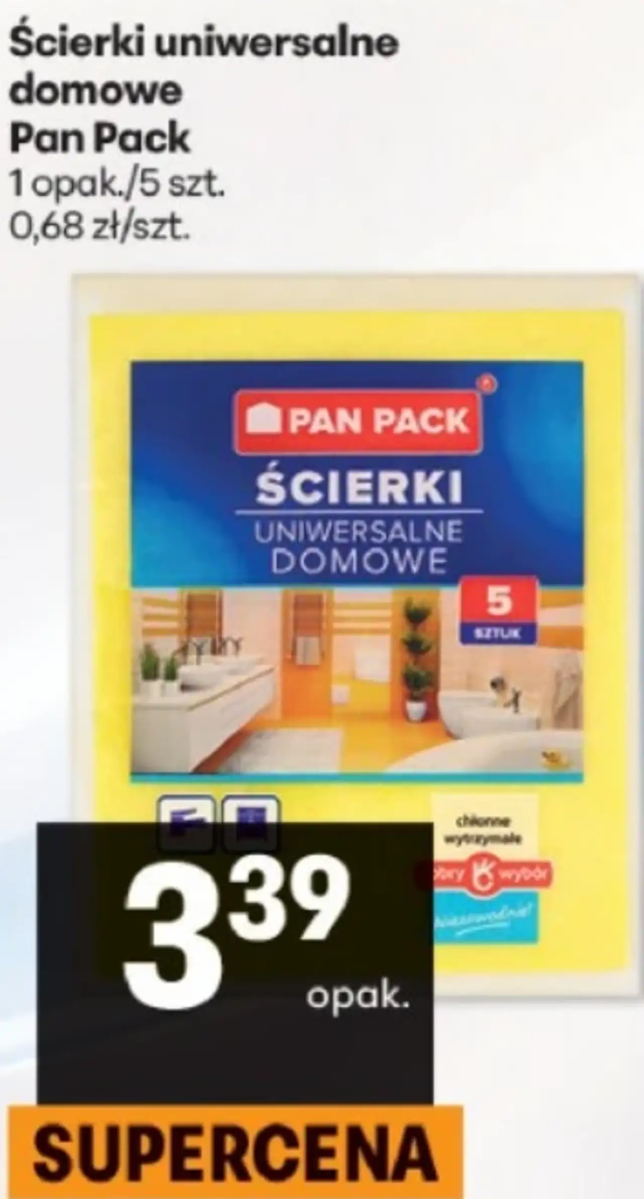 Ścierki uniwersalne domowe Pan Pack