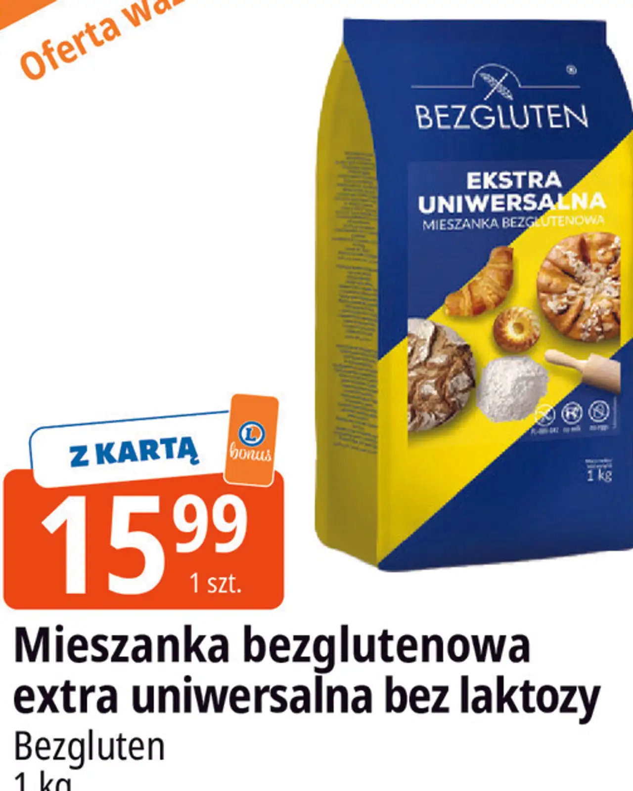 Mieszanka bezglutenowa extra uniwersalna bez laktozy Bezgluten