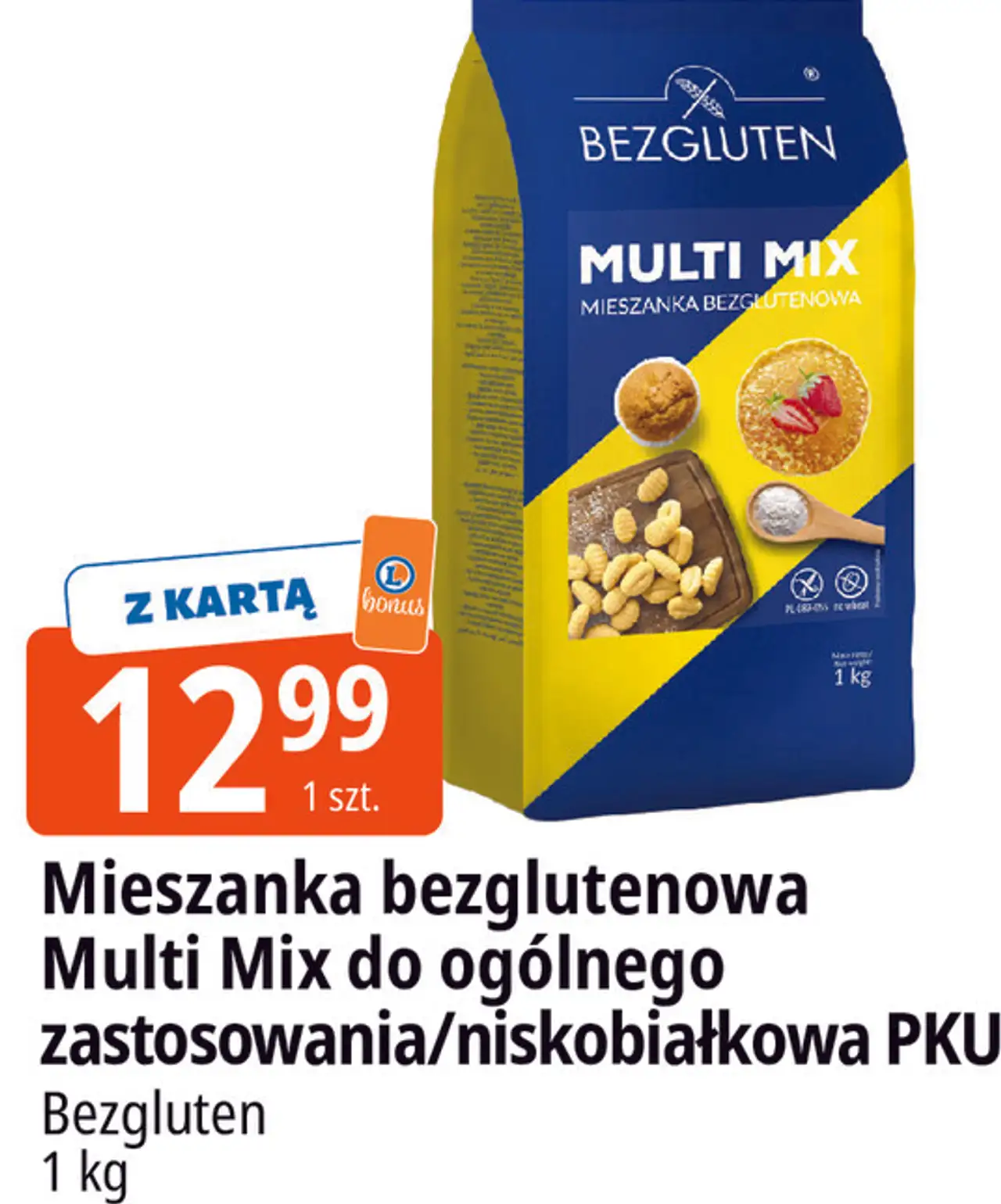 Mieszanka bezglutenowa Multi Mix do ogólnego zastosowania/niskobiałkowa PKU Bezgluten