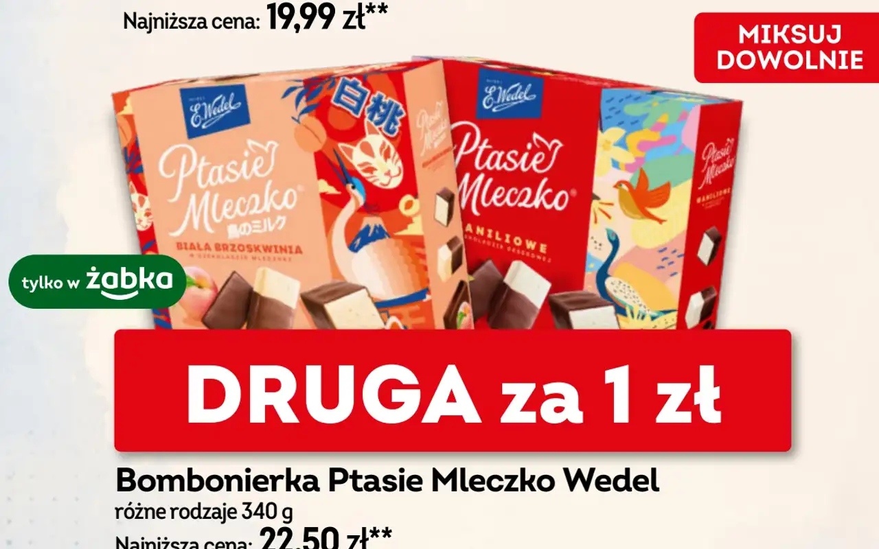 Bombonierka Ptasie Mleczko Wedel