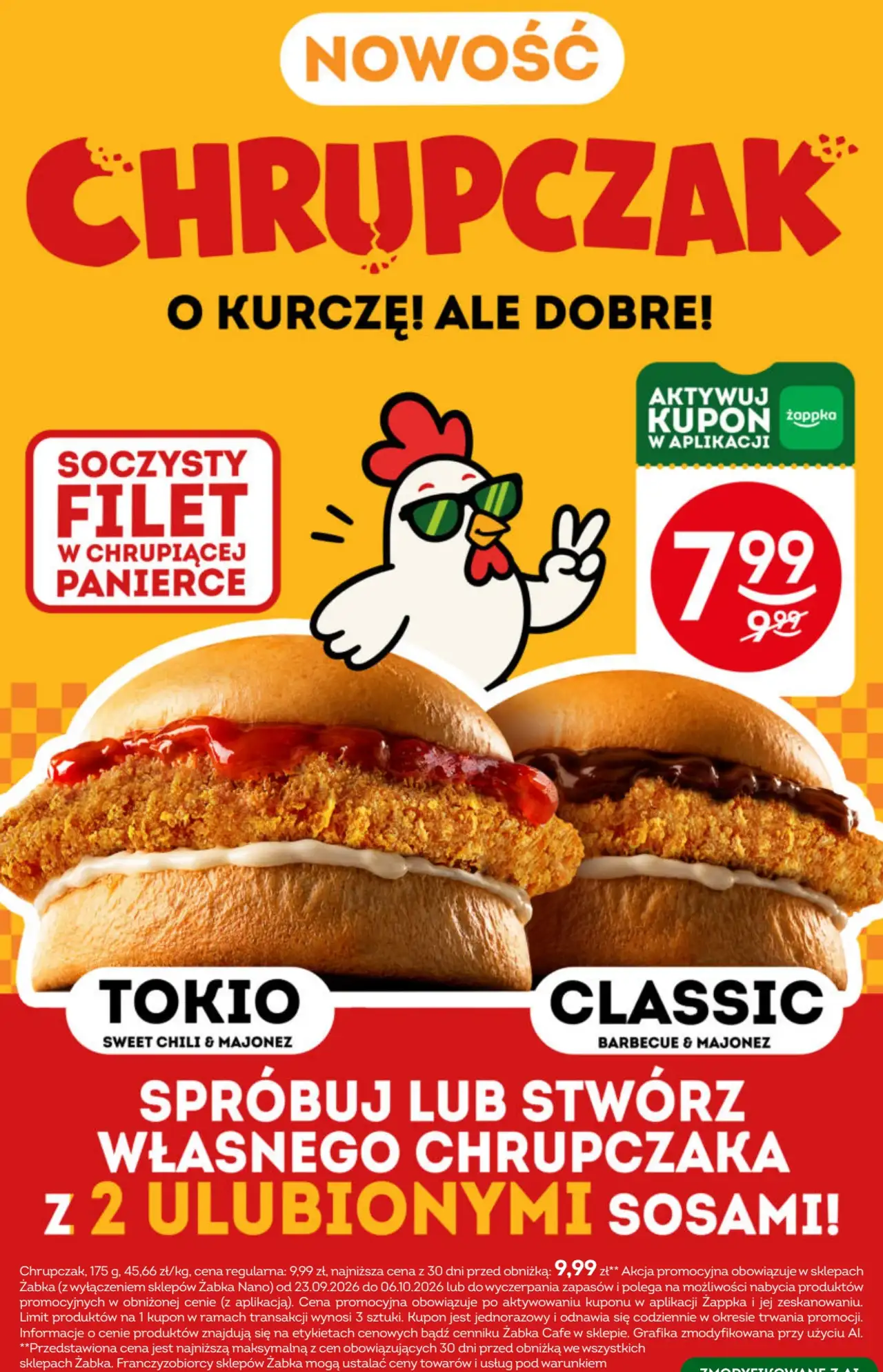 Chrupczak burger z filetem kurczaka (Tokio / Classic)