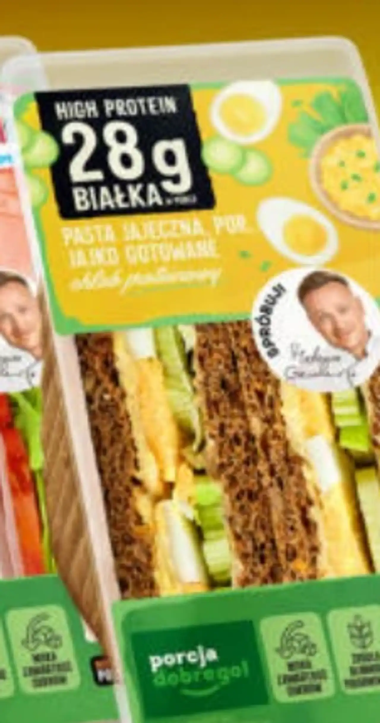 porcja dobrego! Pasta Jajeczna, Por i Jajko Gotowane chleb proteinowy