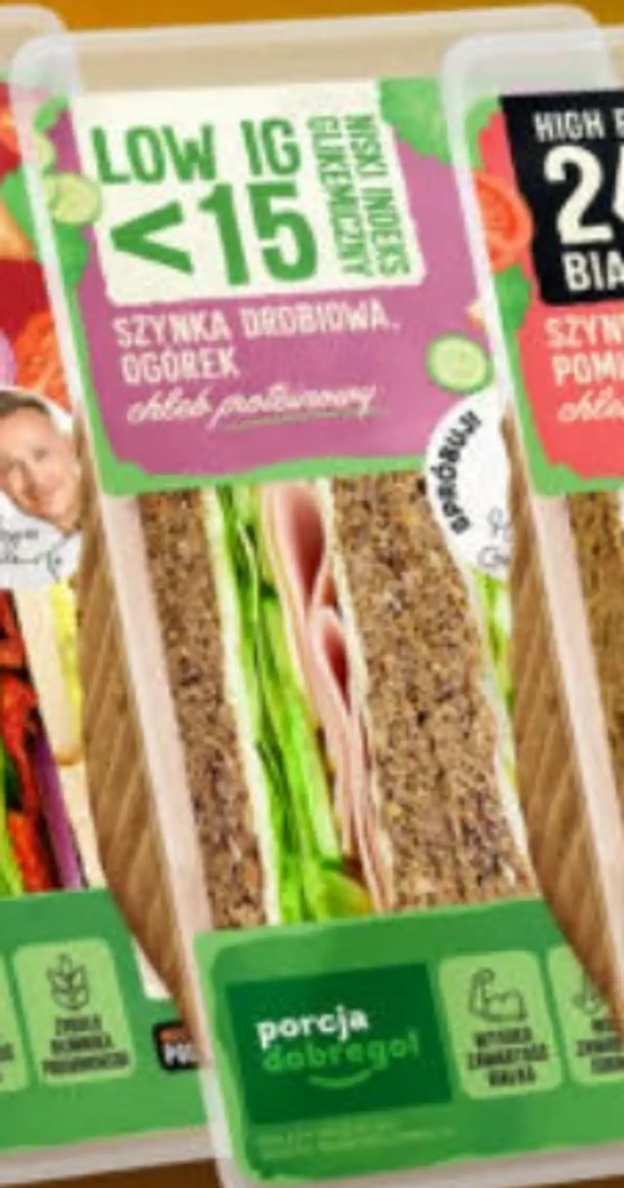 porcja dobrego! Szynka Drobiowa, Ogórek chleb proteinowy