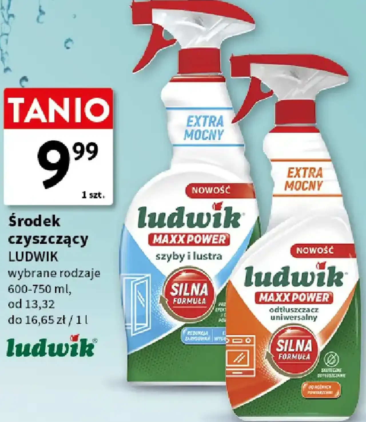 Środek czyszczący LUDWIK Maxx Power (szyby i lustra, uniwersalny)