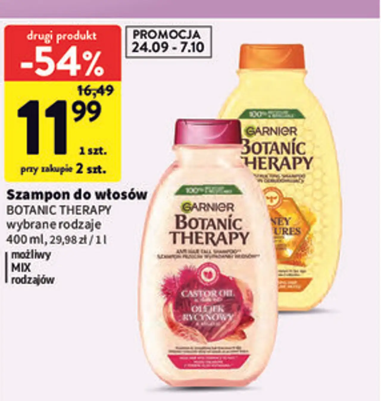 Szampon do włosów BOTANIC THERAPY