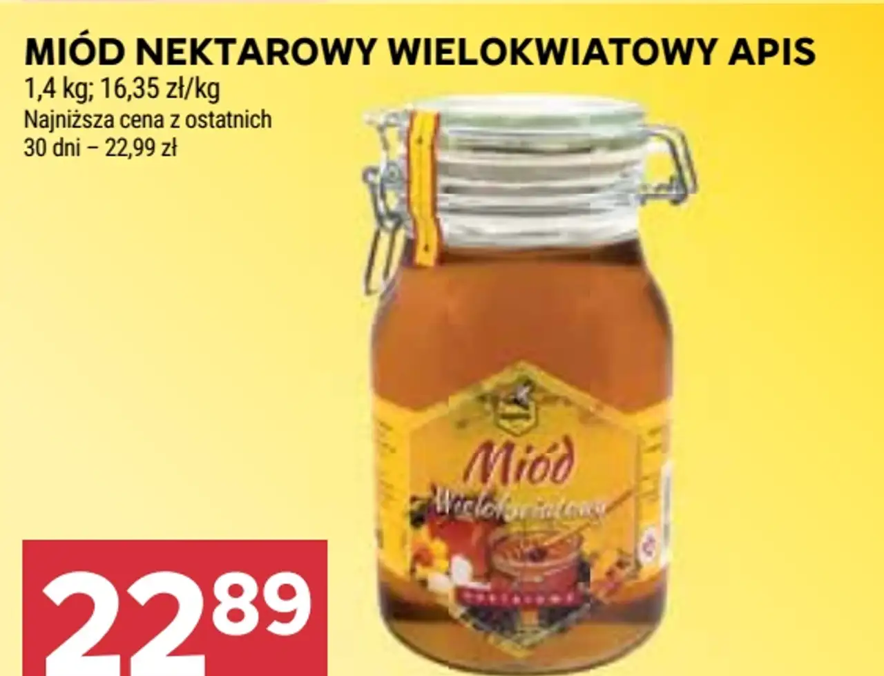 MIÓD NEKTAROWY WIELOKWIATOWY APIS