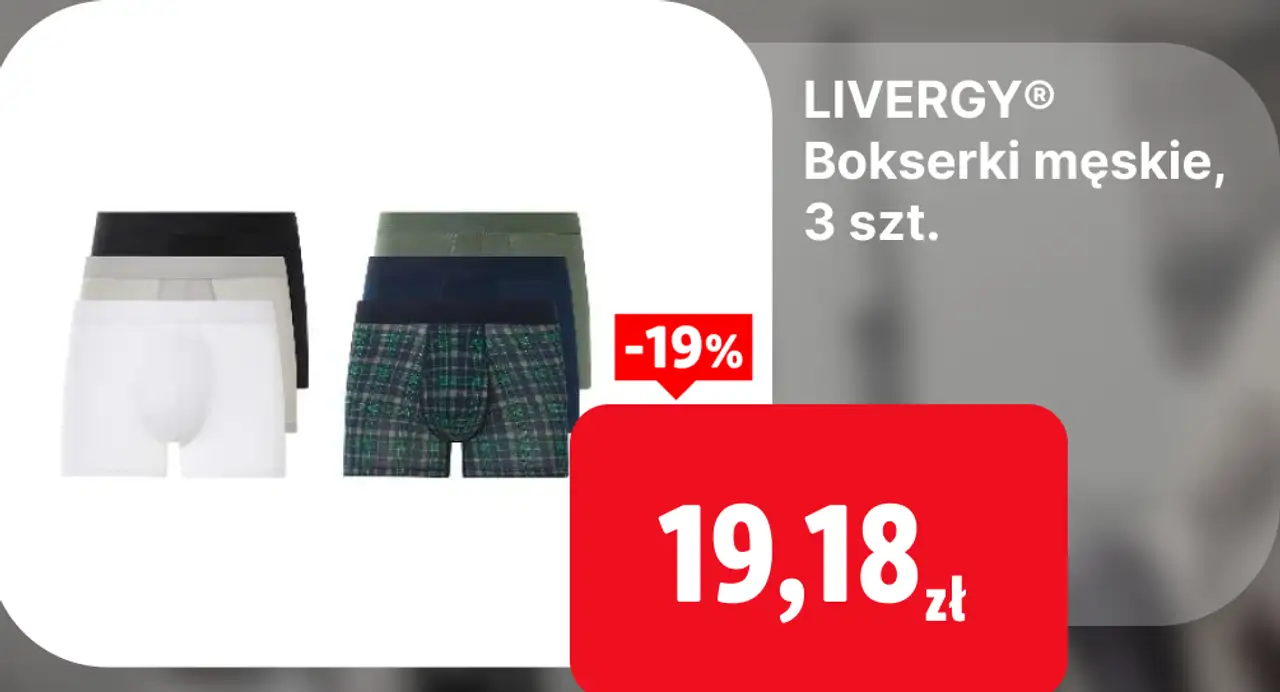 LIVERGY Bokserki męskie, 3 szt.