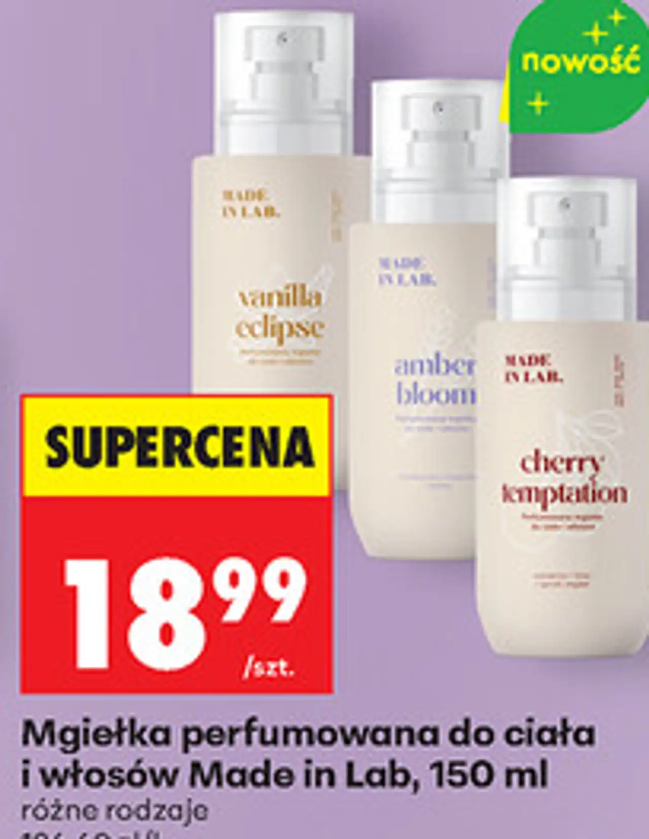 Mgiełka perfumowana do ciała i włosów Made in Lab, 150 ml
