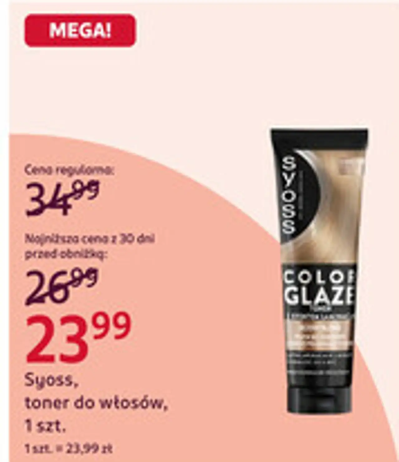 Syoss, toner do włosów, 1 szt.
