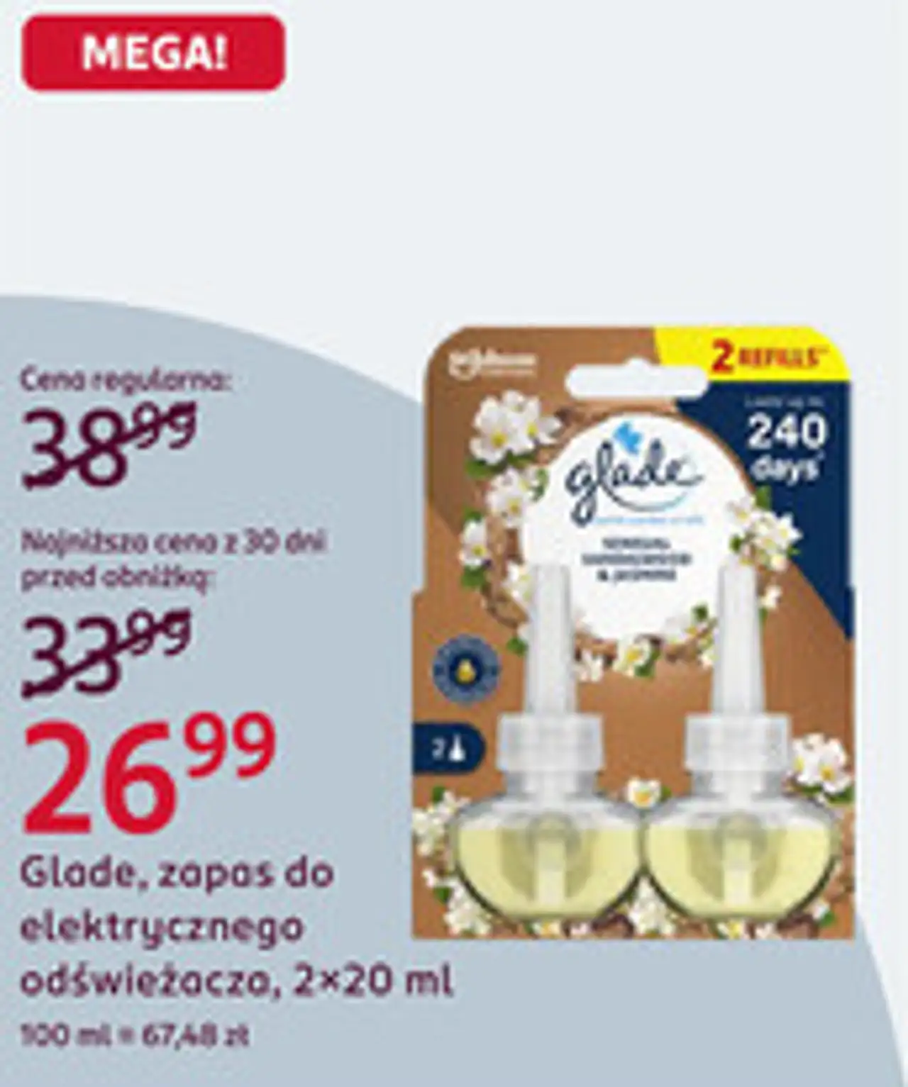 Glade, zapas do elektrycznego odświeżacza