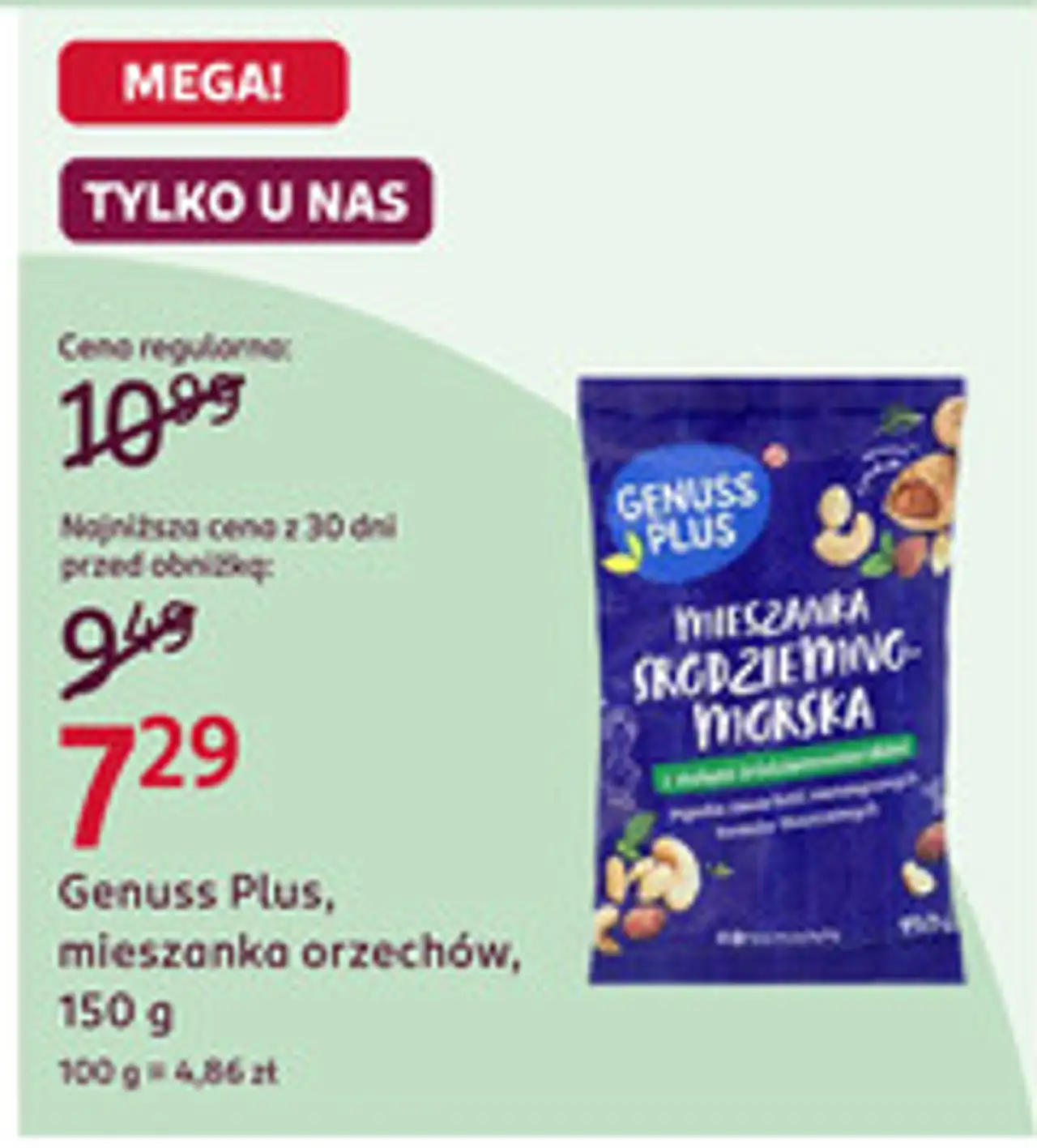 Genuss Plus, mieszanka orzechów, 150 g