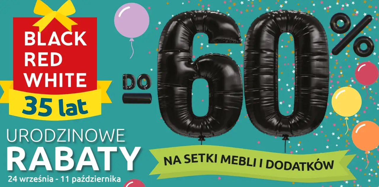 Urodzinowe rabaty do -60% na setki mebli i dodatków